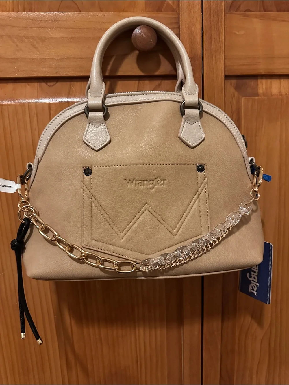 Wrangler Neutral Beige Dome Satchel- NWT